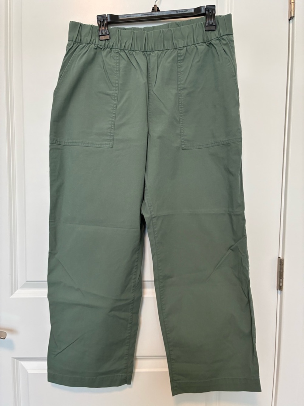 GAP Men's Olive Green Elastic-Waist Utility Chinos